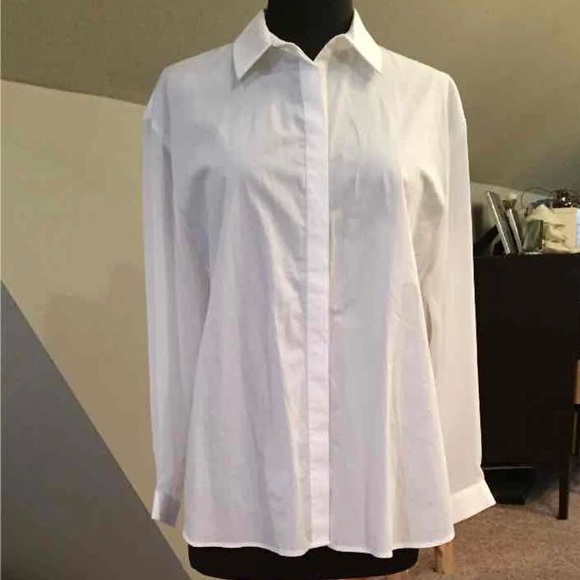Zara Button Down with Pleated Back - Picture 3 of 4